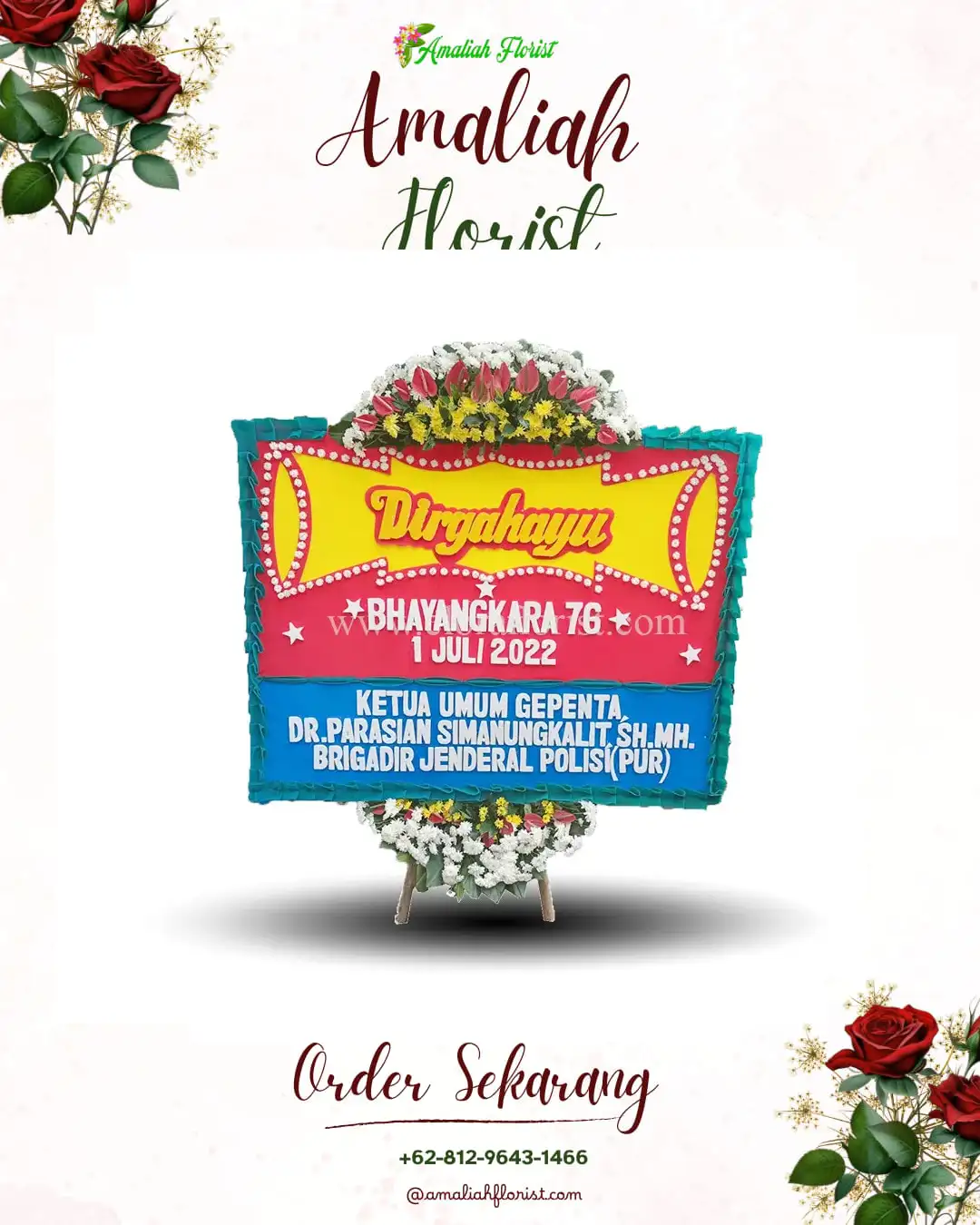 Papan Bunga HUT Ulang Tahun Maro Sebo Ilir